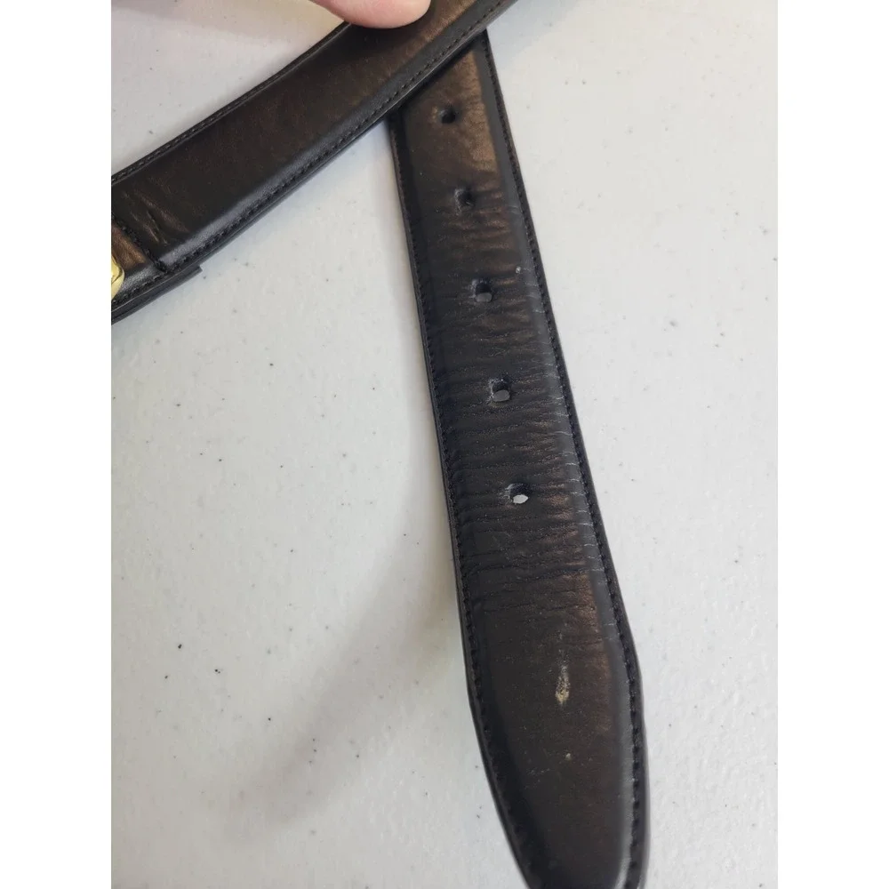 Ale Black Belt Genuine Leather Formal Business Career‎ Casual Men's Size 50